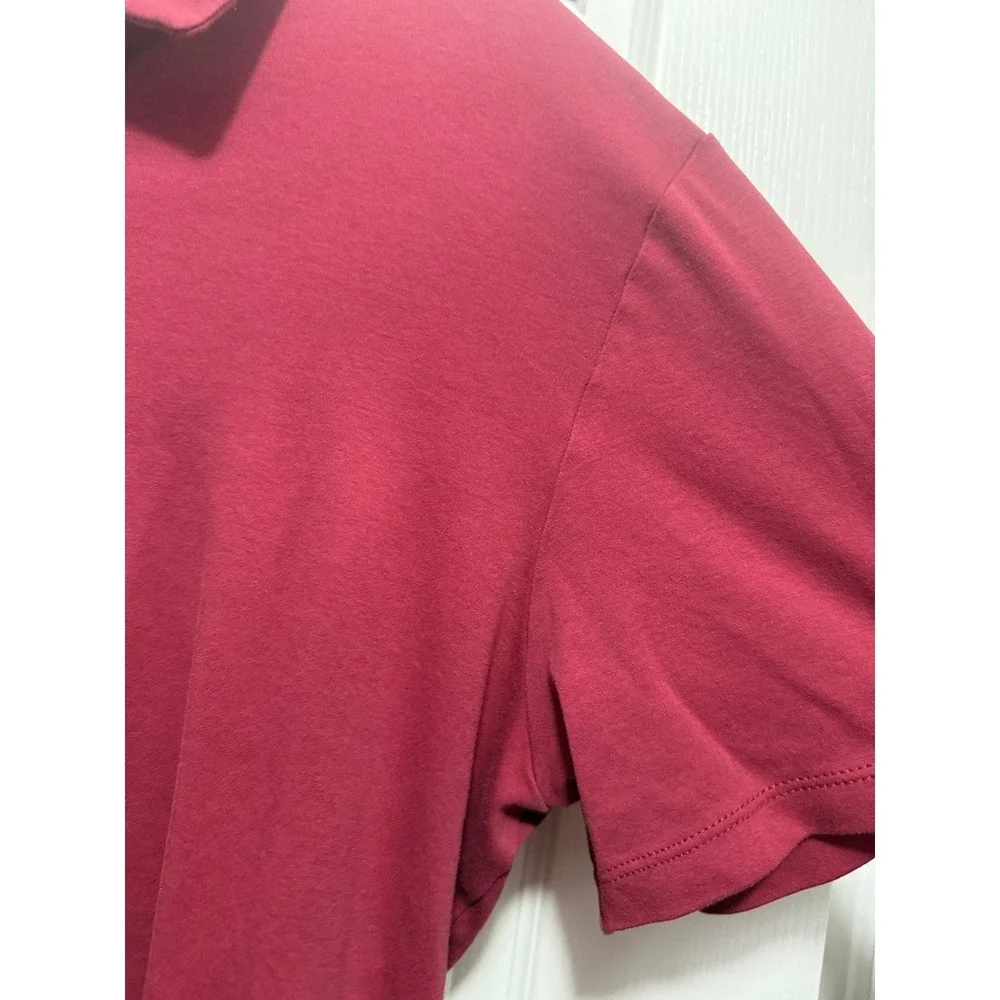 Banana Republic Mens Red Short Sleeve Collared Polo Shirt Size XL‎